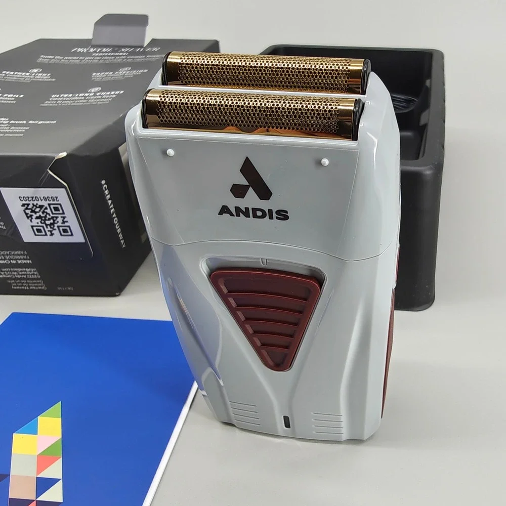 Andis ProFoil Lithium Titanium Foil Shaver Professional TS-1 17235 Grey Gold